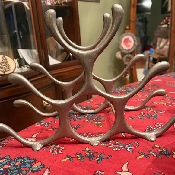 Silver Metal Wine Rack - Picture 1 of 4